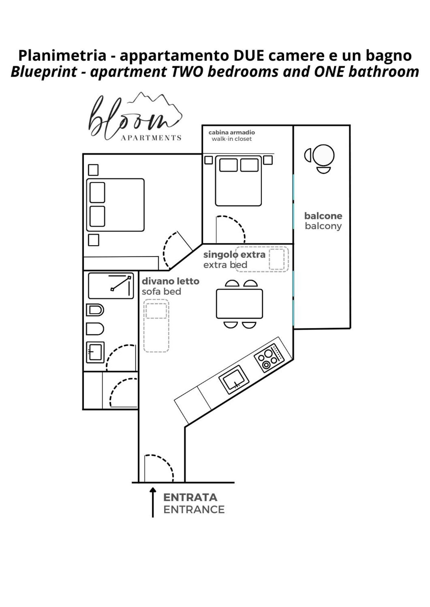 Bloom Apartments Trento Exterior foto